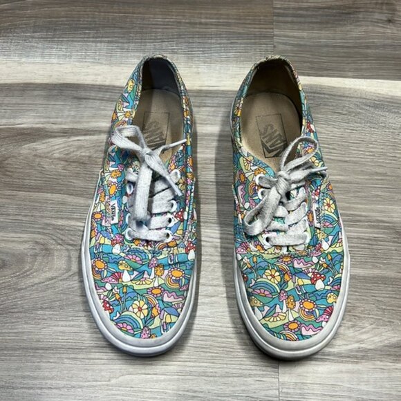 Vans off the Wall flowers & mushrooms unisex Mens size 7 / women’s size 8.5 - Picture 3 of 10